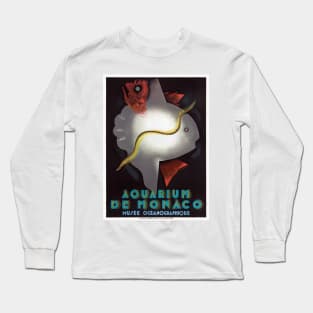 Aquarium de Monaco Vintage Poster 1926 Long Sleeve T-Shirt